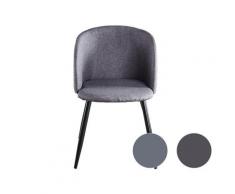 Möbilia »Sarah« Armlehnstuhl 2er-Set dunkelgrau