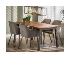 designline »Edge« Massivholz Esstisch – erhältlich in 2 Größen