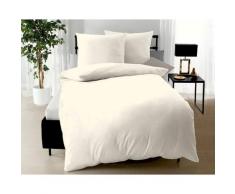 Kaeppel Mako-Satin Bettwäsche Uni 3000/666 champagner 200x200 cm / 2x 80x80 cm