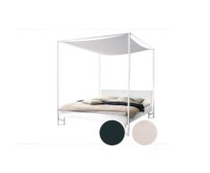 Hasena »Veluna« Himmelbett 140x200 cm / Weiss deckend, lackiert / White