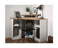 TemaHome »Corner« Schreibtisch Weiß mit Eiche