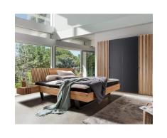 Forestales »Manhattan« Massivholzbett II 200x200 cm / Wildeiche