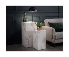 SalesFever »Callum« Beistelltisch 2er-Set weiß