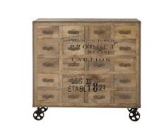 Taste of India Unikat Schubladenkommode mit Rollen 11