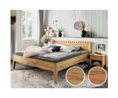 Forestales »Modesto« Massivholzbett 100x200 cm / Kernbuche / stabverleimt