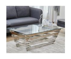 SalesFever »Kaida« Couchtisch silber