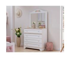 INFANSKIDS »Bianca« Kommode weiß / ohne Spiegelaufsatz