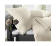 schlafgut »Uni« Satin Bettwäsche 7855 135x200 cm / 80x80 cm / 006 blanc