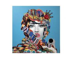 La Casa »Popart Lady Sonnenbrille und Krone« Ölbild handbemalt auf Leinwand