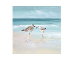 La Casa »Strandläufer am Meer« Ölbild handbemalt auf Leinwand