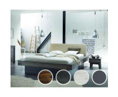 Hasena Factory-Line Massivholzbett Bloc Practico/Ripo 200x200 cm / Akazie Vintage grau