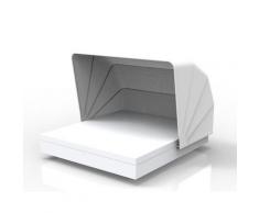 Vondom »VELA« Outdoor Daybed eckig inkl. Faltdach – erhältlich in 3 Farben