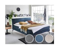 Kamjo »Nightflight« Boxspringbett inkl. Topper 200x200 cm / H3/H4 / Anouk silver