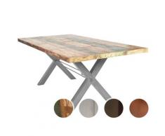 SIT Tops & Tables Esstisch Massivholz Retro lll 220x100 cm / Eisen antikschwarz