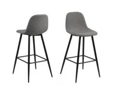 Actona »Wilma« Barhocker hellgrau 46,6x101x51 cm