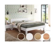 Hasena Pronto Massivholz-Bett Trento Tunca/Pella 200x200 cm / Buche weiss deckend, lackiert