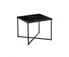 SalesFever »Marmara« Beistelltisch Marmor-Optik schwarz