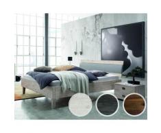 Hasena Factory-Line Massivholzbett Dallas Gola/Coria 120 cm / Akazie Vintage weiss, lackiert