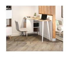 TemaHome »Nook« Schreibtisch Weiß mit Eiche 120x76x67 cm