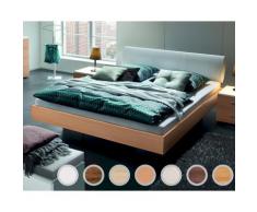 Hasena Top-Line Bett Advance Elipsa/Vilo 140x200 cm / Buche weiss lasiert, lackiert