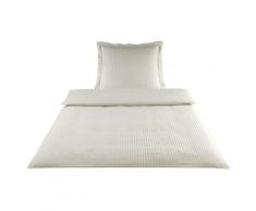 Elegante Mako-Satin Bettwäsche »White House« Natur 2280-07 Kissen 80x80 cm