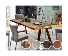 SIT Tops & Tables »Alaska« Esstisch Massivholz Retro 180x100 cm / Eisen antikbraun