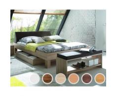 Hasena Top-Line Bett Advance Ivio/Rena 160x200 cm / Eiche sägerauh natur Nachbildung