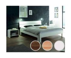 Hasena Fine-Line Massivholzbett Syma Ronda/Duetto 90x200 cm / Buche weiss deckend, lackiert