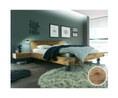 Hasena Oak-Vintage Massivholzbett Bloc Road/Sion 140x220 cm