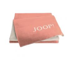 JOOP! »Uni-Doubleface« Wohndecke orange-natur
