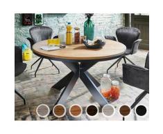 Bodahl »Nottingham« Massivholz Esstisch Rustic Oak mit Funktion 140 cm / old bassano / 2 Einlegeplatten