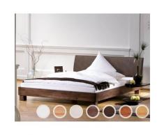 Hasena Wood-Line Massivholzbett Ivio/Lecco 200x200 cm Buche walnuss