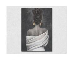 La Casa »Lady im weißen Kleid« Ölbild 70x100 cm auf Leinwand