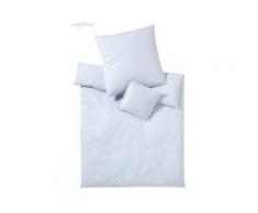 Elegante Perkal Bettwäsche »Classico« Hellblau 7023-20 Bettwäsche 155x220 cm / 80x80 cm