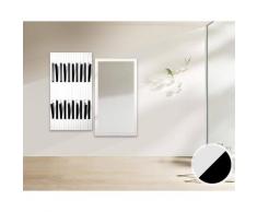 BlackWood »Piaforte Piano-Edition« Massivholz Design-Garderobe Garderobe / Weiss-Schwarz / 33 cm