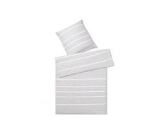 Elegante Bettwäsche »Relax« Hellgrau 7047-19 Bettwäsche / 155x200 cm / 80x80 cm