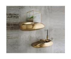 die Faktorei »Stone« Wandregal I bronze-gold 43x19 cm