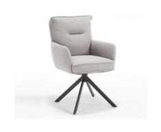 SalesFever »Linus« Armlehnstuhl mit Drehfunktion grau 60x93x67 cm
