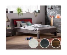 Hasena Factory-Line Massivholzbett Ivio/Arcada 140x200 cm braun