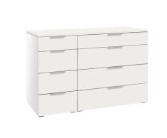 Hasena »Cassino« Kommode Korpus MDF: 10-Weiss / Front, Top: 80-Kernbuche natur, geölt