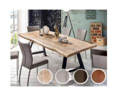 SIT Tops & Tables »Kentucky« Mango Massivholz Esstisch 240x100 cm / Eisen antikbraun