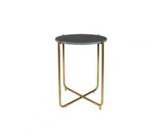 designline Marmor Beistelltisch Timpa Grün / H 54 x Ø 44,5 cm