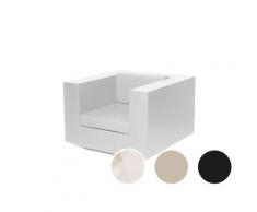 Vondom »VELA« Outdoor Lounge Sessel Ecru / Lackiert Hochglanz