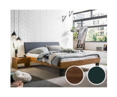 Hasena Pronto Massivholz-Bett Trento Roca/Lecco 200x200 cm / Wildeiche natur, gebürstet, geölt / 20 cm