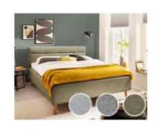 meise.möbel »Lotte II« Polsterbett inkl. Bettkasten 140x200 cm / grau