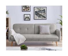 SalesFever »Clik Clak« Klappsofa hellgrau 188x80x85 cm