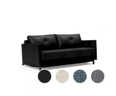 Innovation »Cubed 02« Klappsofa mit Armlehnen 154 cm / Bezug 565 Twist Granite
