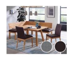 Schösswender »Roberto« Eckbankgruppe li. 194 x re. 155 cm / ohne Einhängekissen / Stoff Mercury 118 grau