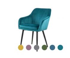 SalesFever »Freja« Armlehnstuhl Samt senfgelb 61x85x45 cm