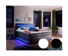 meise.möbel »Lights« Boxspringbett inkl. Bettkasten 140x200 cm / schwarz / 7-Zonen-Tonnentaschenfederkern inkl. Topper